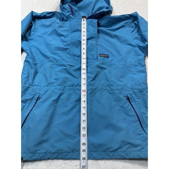 Vintage Patagonia Women’s Anorak Pullover Hooded Windbreaker Teal Size 10 . - Picture 8 of 10